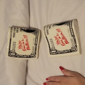 A teleflora gift money ceramic figurines